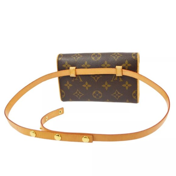 LOUIS VUITTON POCHETTE FLORENTINE BUM BAG #XS MONOGRAM - Picture 2 of 8